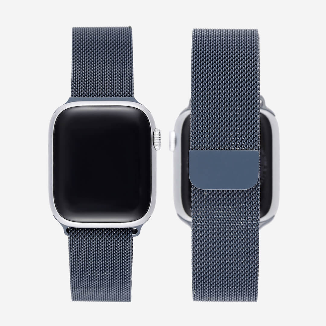 Milanese Loop Apple Watch Band In Midnight The Salty Fox