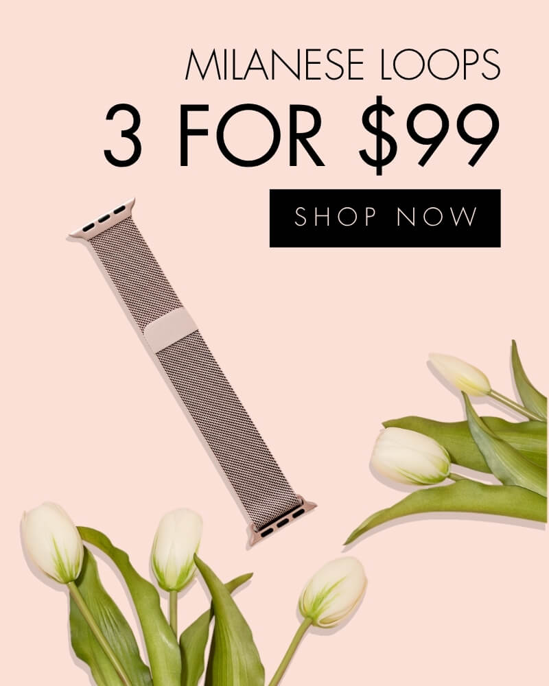 3 Milanese Loops for $99 {SHOP NOW}