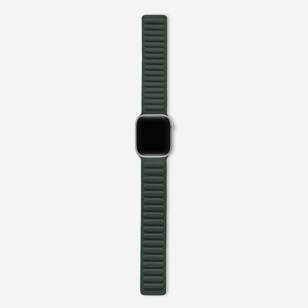 Mumbai Magnetic Link Apple Watch Band - Sequoia Green