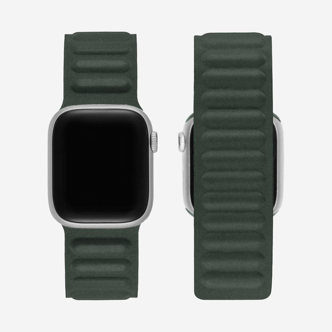 Mumbai Magnetic Link Apple Watch Band - Sequoia Green