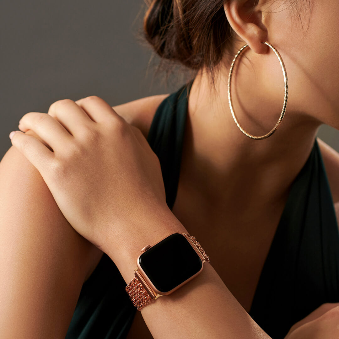 Athena Bracelet Apple Watch Band Vintage Rose Gold The Salty Fox