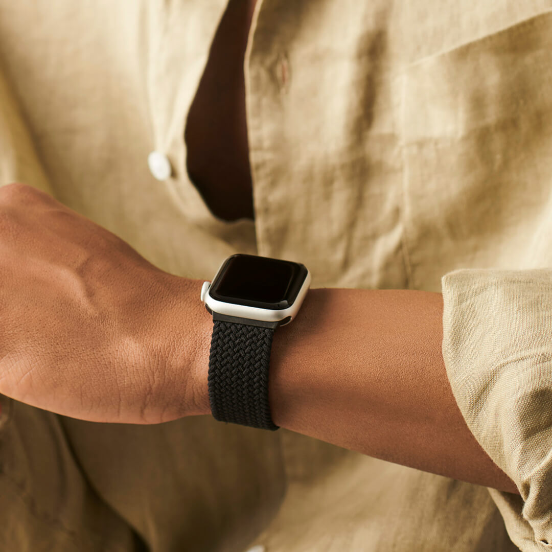 Maui Braided Loop Apple Watch Band Black