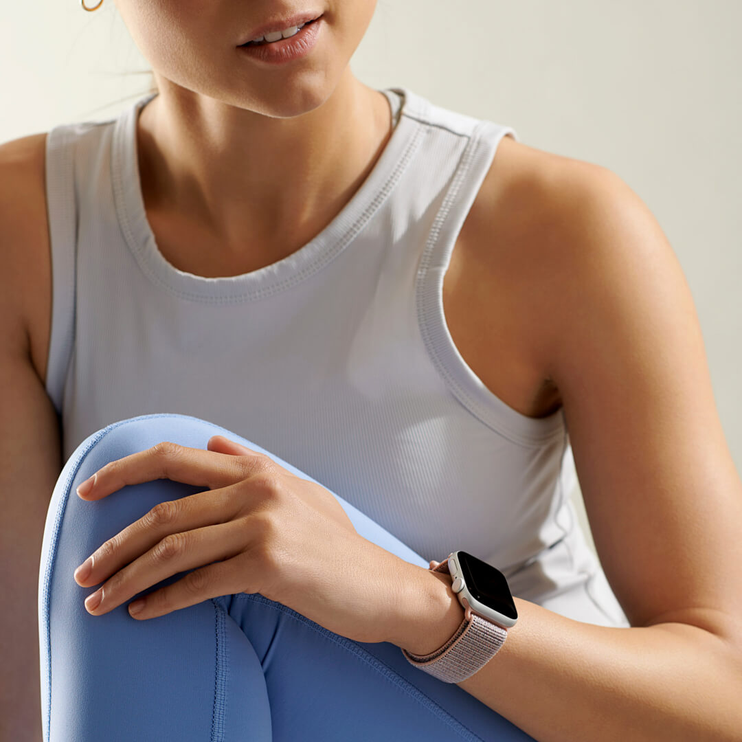 Wrist Apple Watch Strap Sand Sport Loop Apple Watch Band Pink Sand