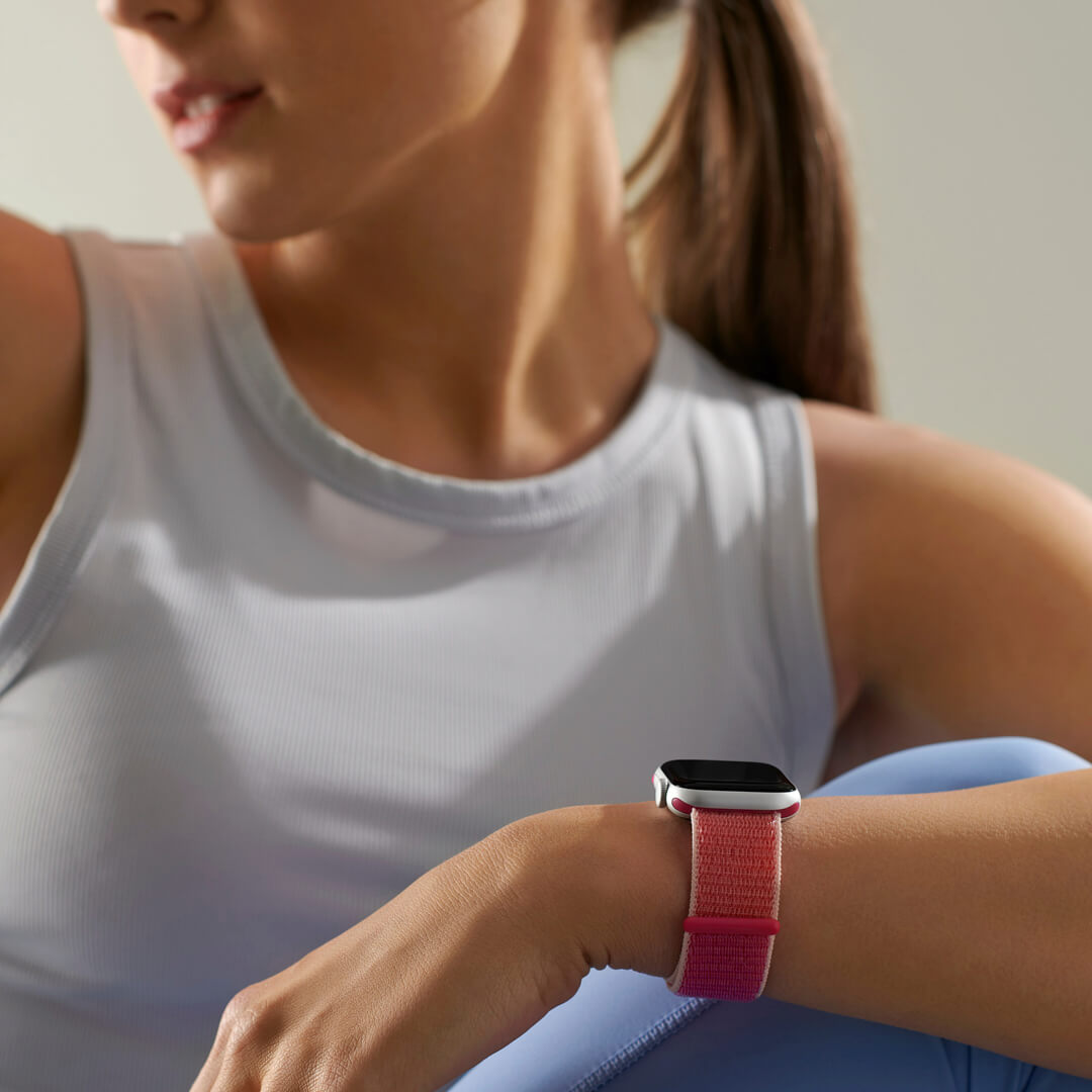 Sport Loop Apple Watch Band Pomegranate The Salty Fox