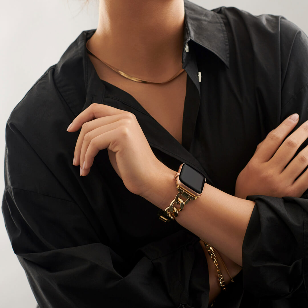 Venus Bracelet Apple Watch Band Gold The Salty Fox