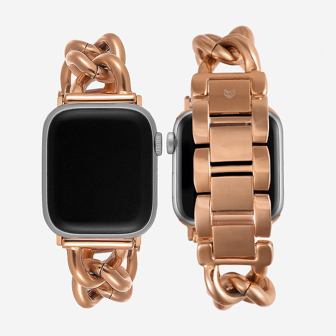Palermo Bracelet Apple Watch Band - 18K Rose Gold Plated
