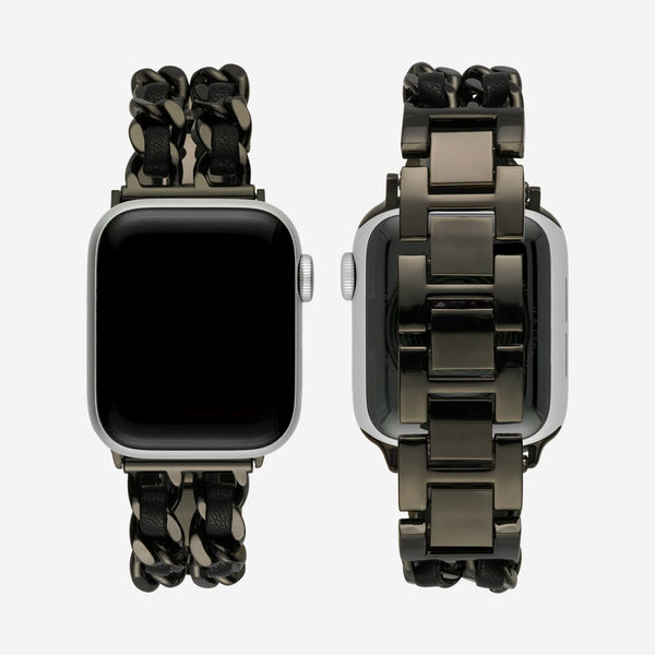 Madrid Bracelet Apple Watch Band - Black - The Salty Fox