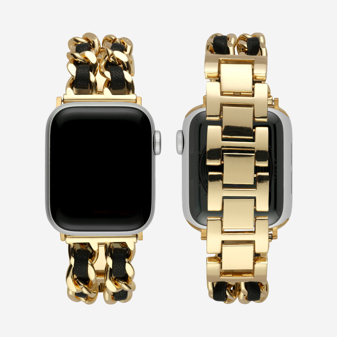 Paris Bracelet Apple Watch Band Gold Black