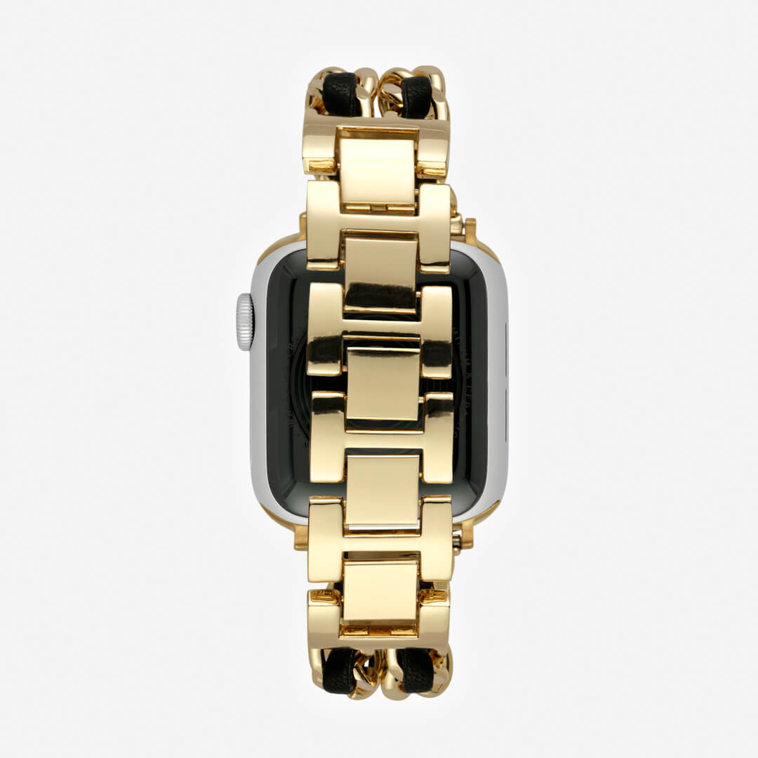 Paris Bracelet Apple Watch Band Gold Black The Salty Fox