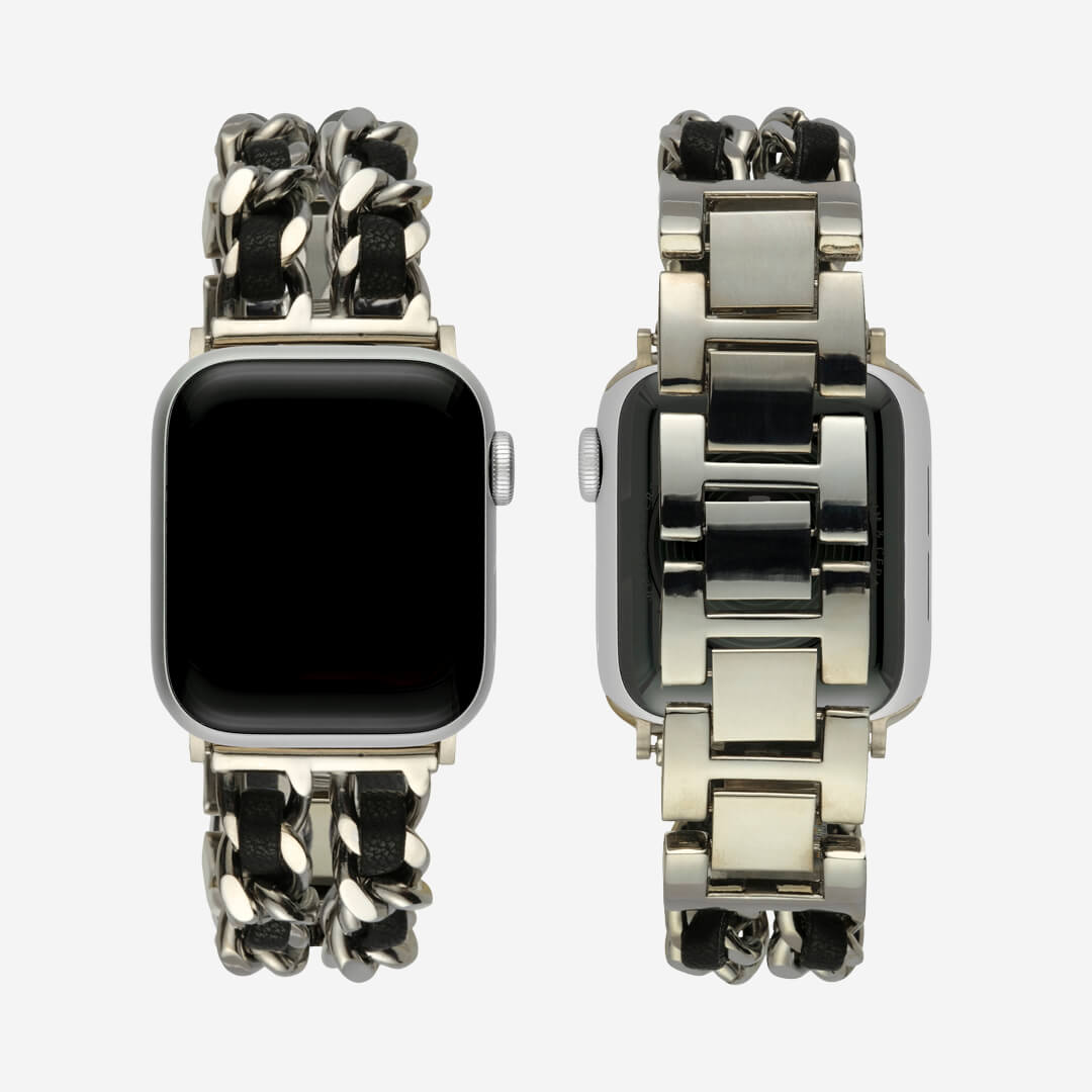 Paris Bracelet Apple Watch Band Silver Black