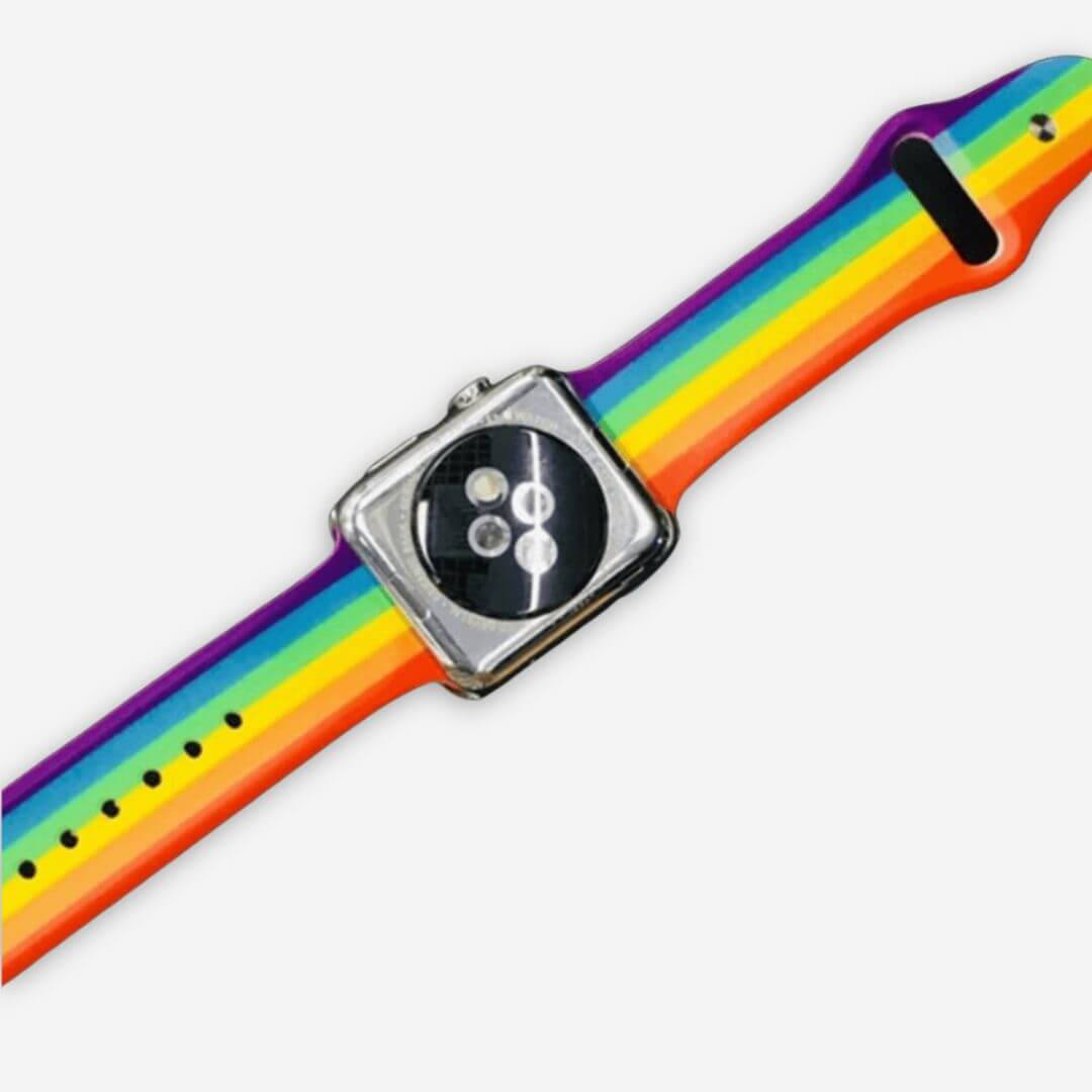 Classic Silicone Apple Watch Band - Rainbow