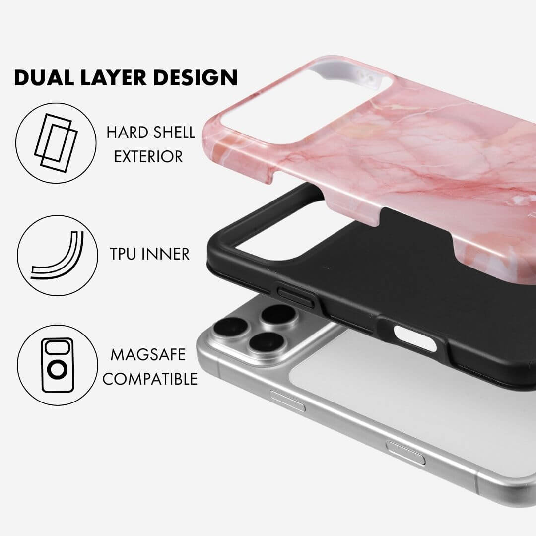 Rose Marble MagSafe Phone Case