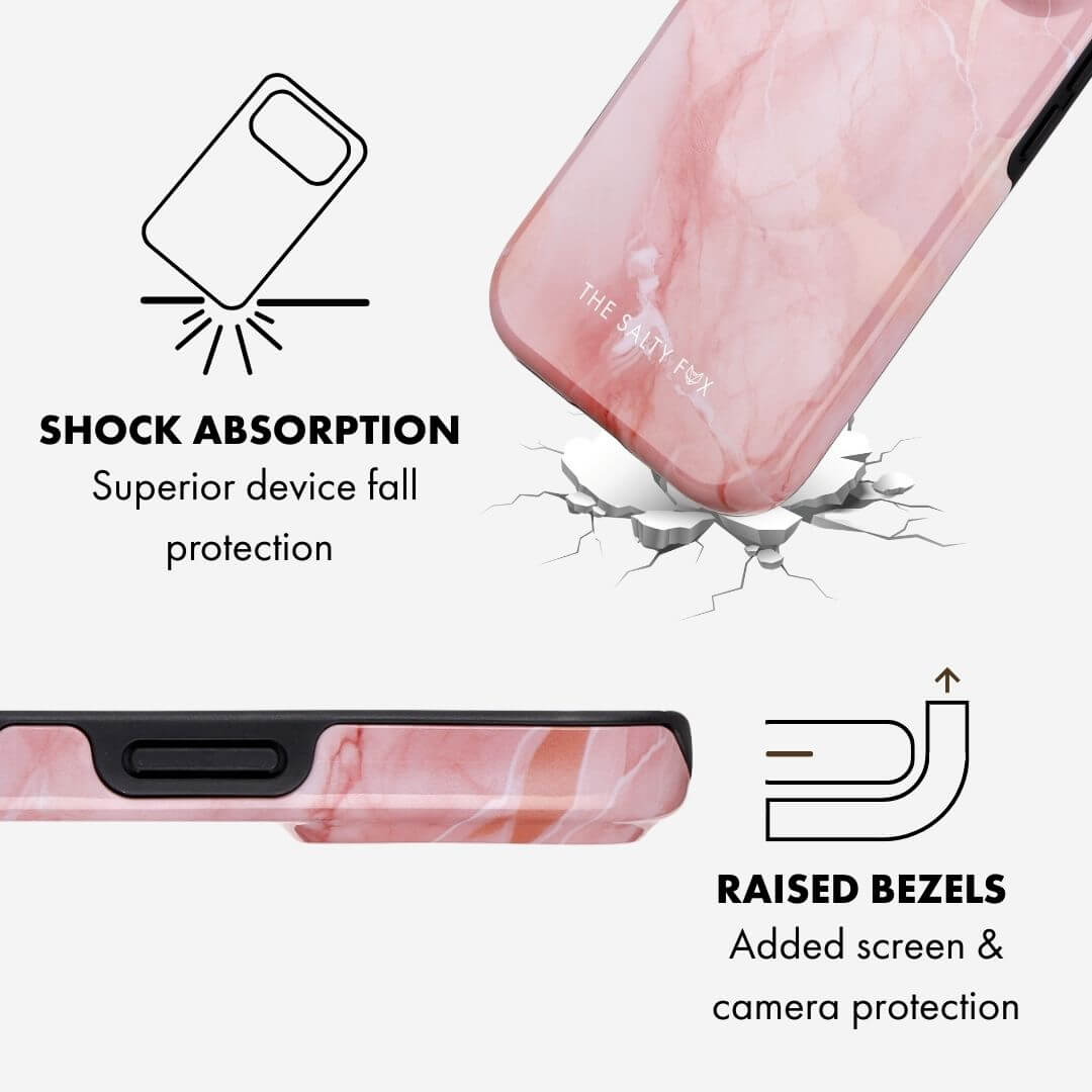 Rose Marble MagSafe Phone Case