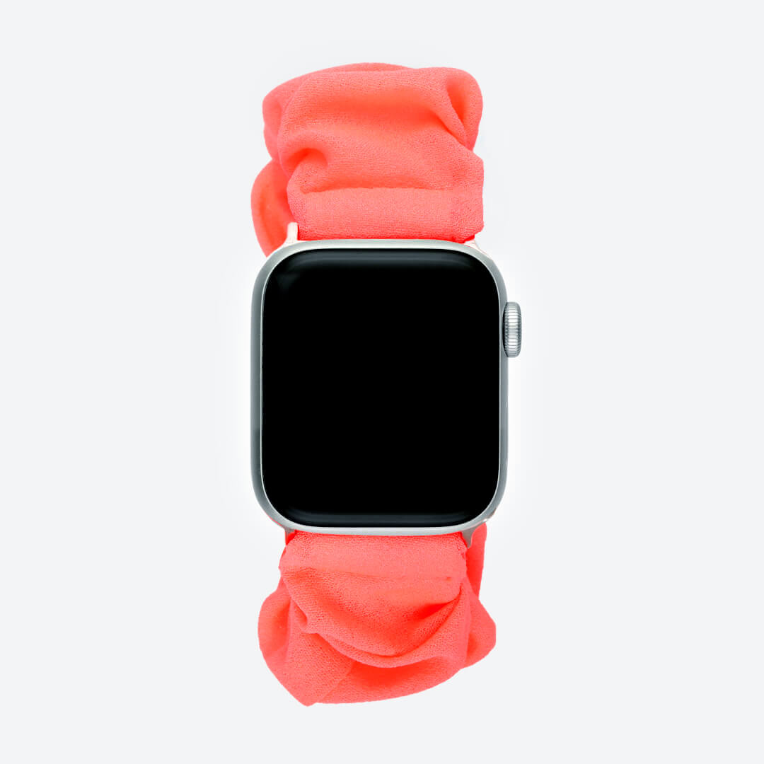 Scrunchie Apple Watch Band - Coral