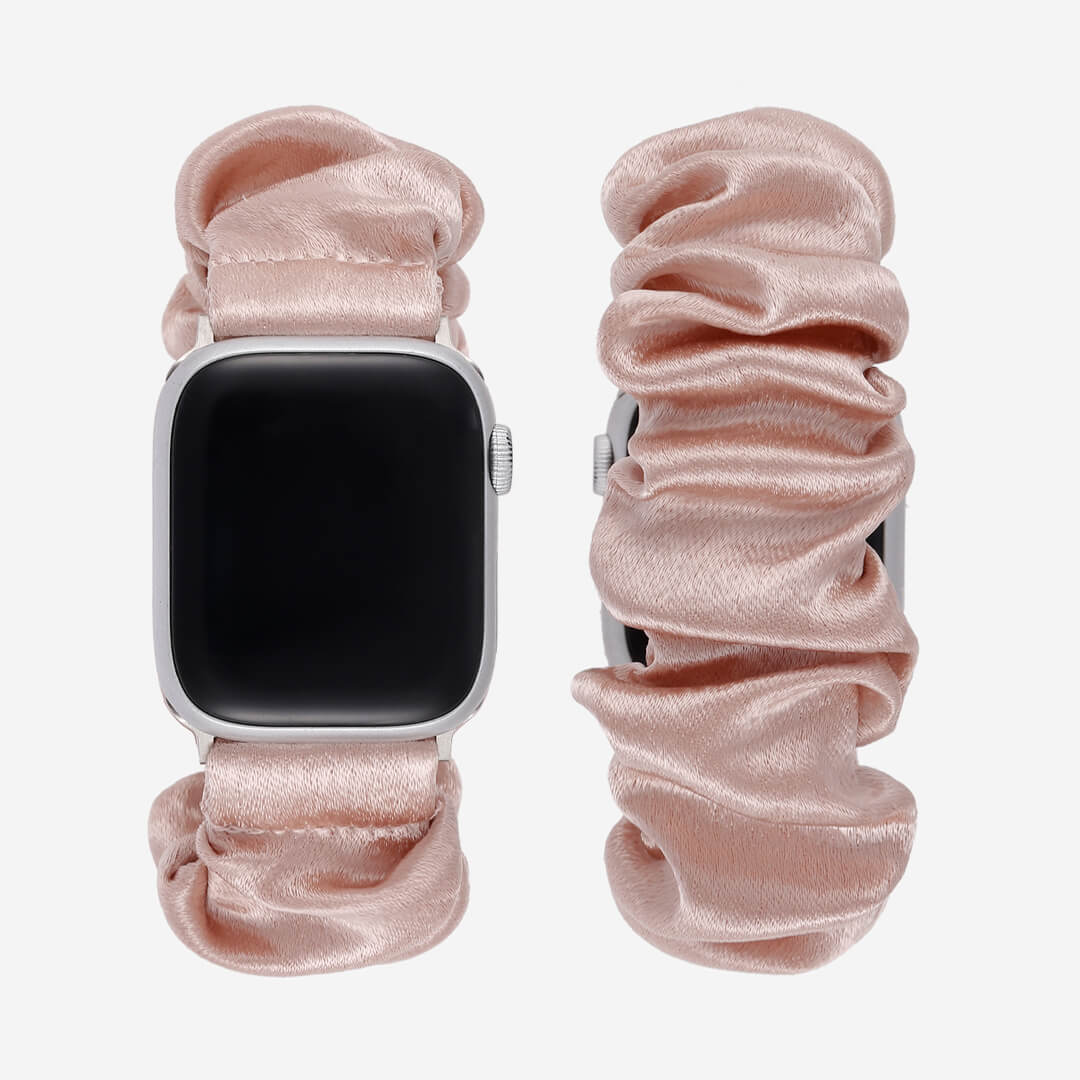 Scrunchie Apple Watch Band Champagne The Salty Fox