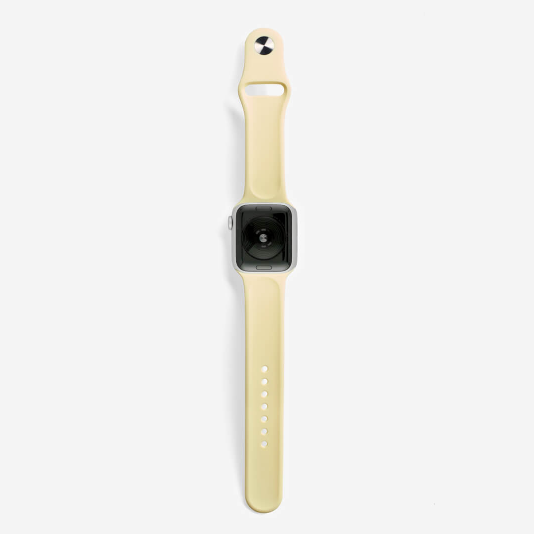 Classic Silicone Apple Watch Band - Buttercream