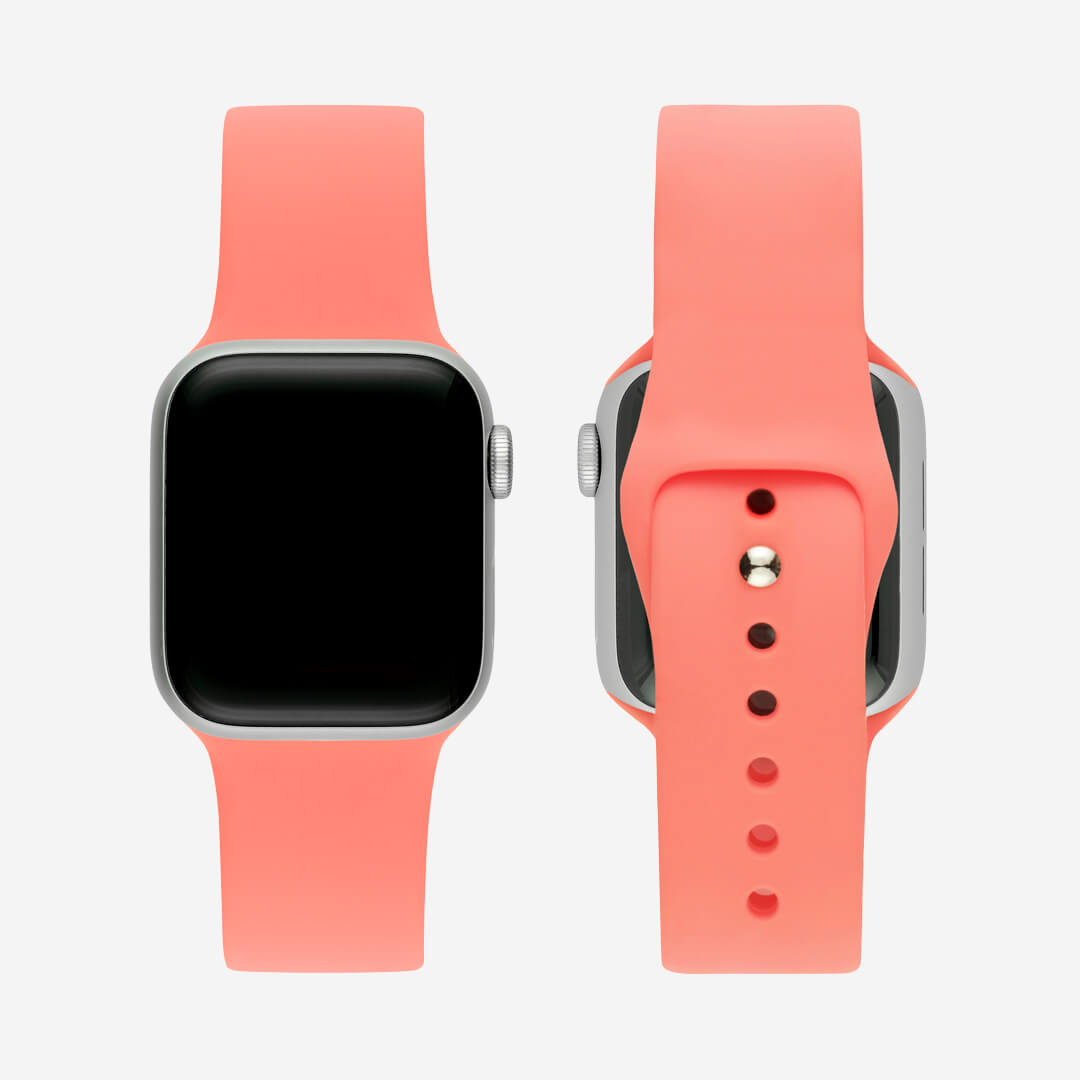 Classic Silicone Apple Watch Band - Coral