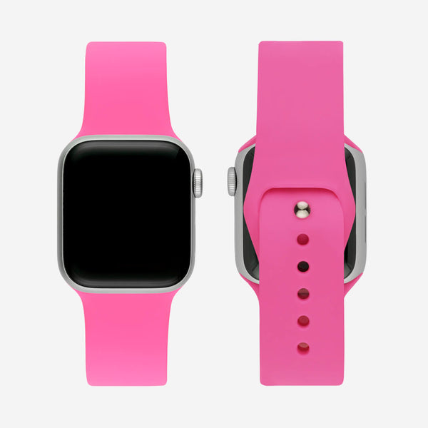 Classic Silicone Apple Watch Band - Hot Pink - The Salty Fox