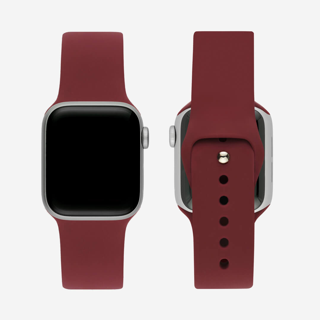 Classic Silicone Apple Watch Band Plum