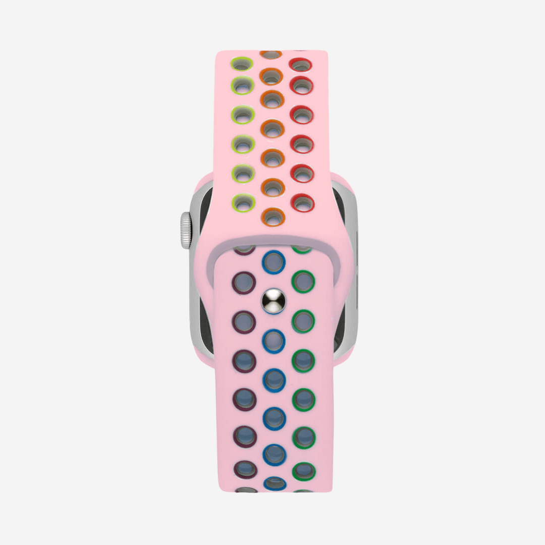 Silicone Sports Apple Watch Band - Pink/Pride