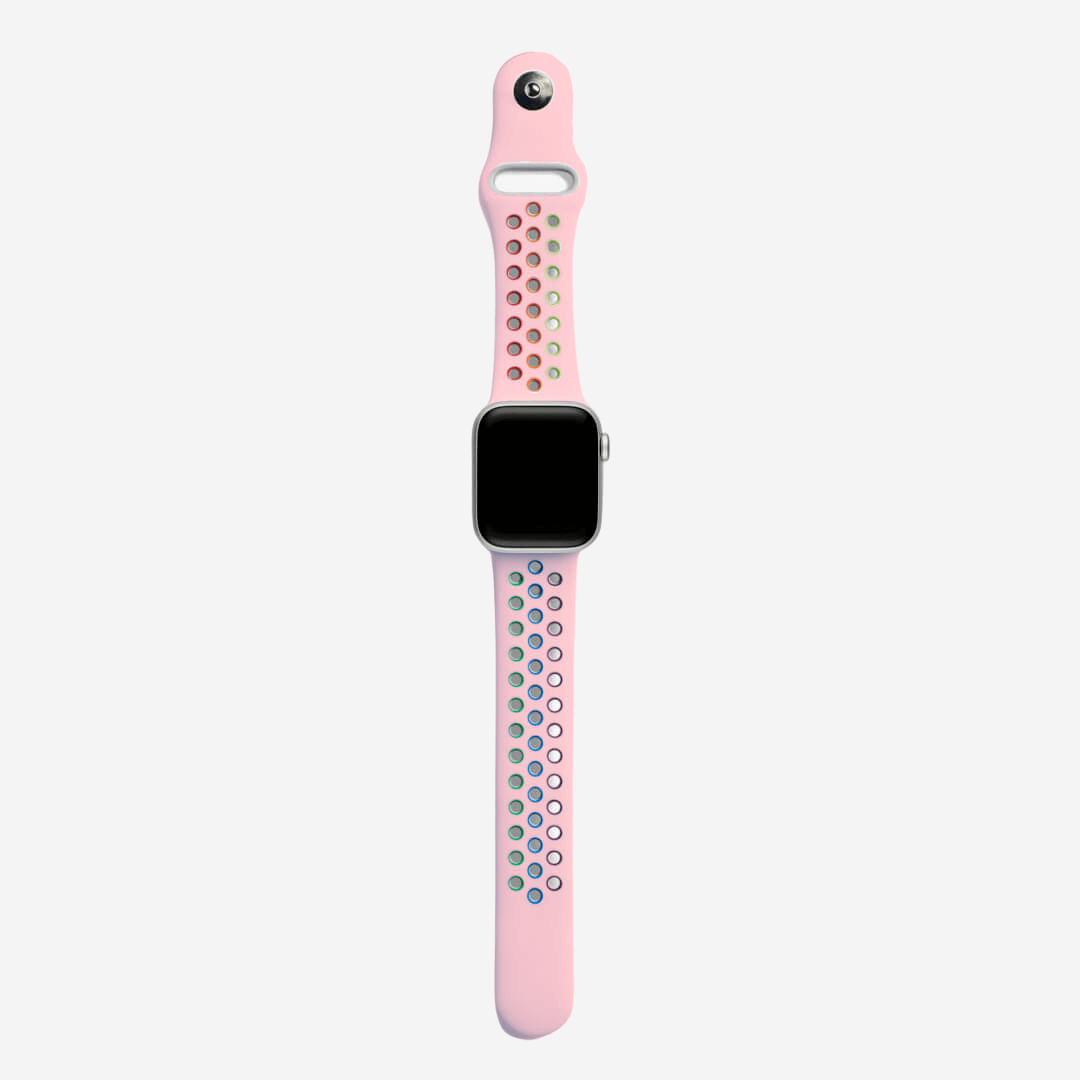 Silicone Sports Apple Watch Band - Pink/Pride