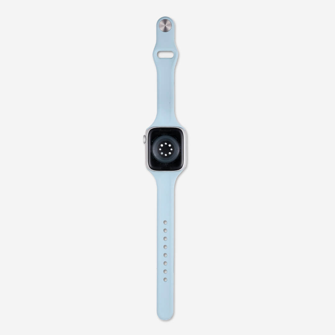 Slim Silicone Apple Watch Band - Blue Mist