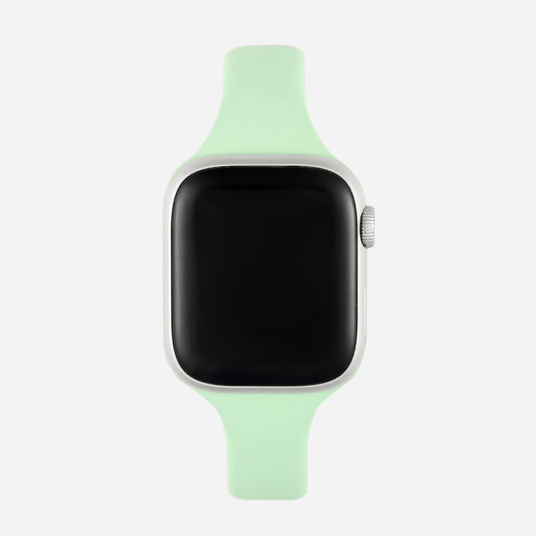 Slim Silicone Apple Watch Band - Pistachio