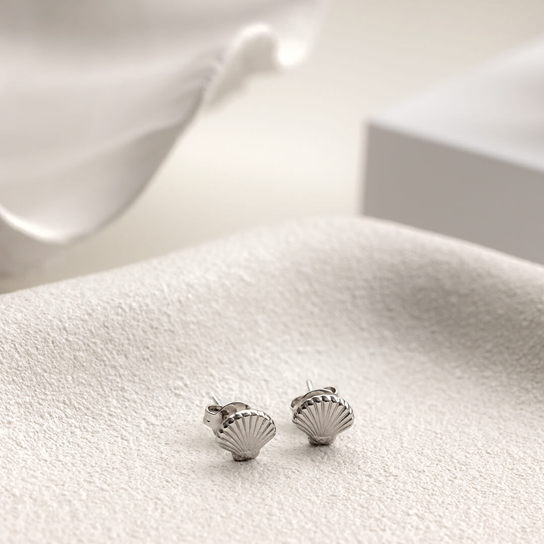 Sofia Stud Earrings - Silver