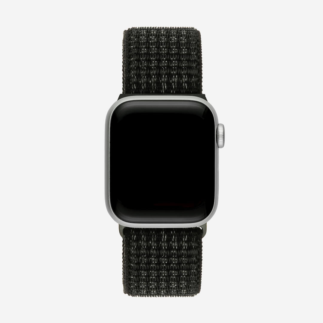 Sport Loop Apple Watch Band - Black / Platinum