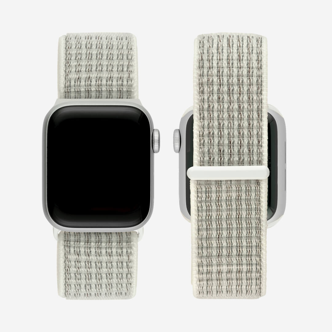 Sport Loop Apple Watch Band Crystal White The Salty Fox