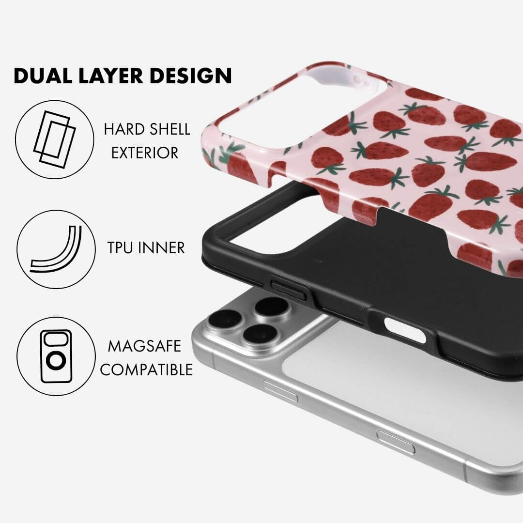 Strawberry Kisses MagSafe Phone Case