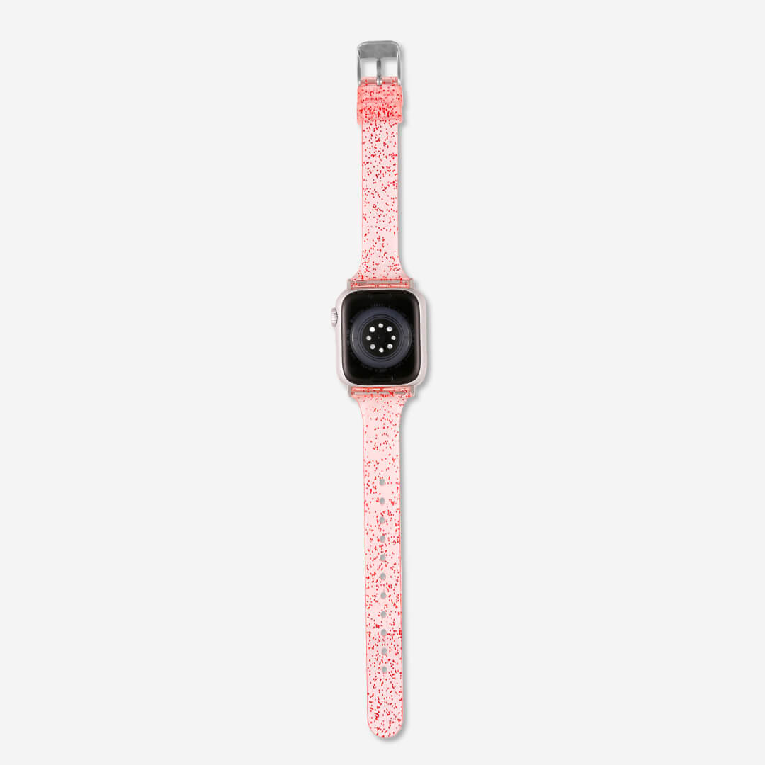 Sydney Glitter Apple Watch Band - Cherry