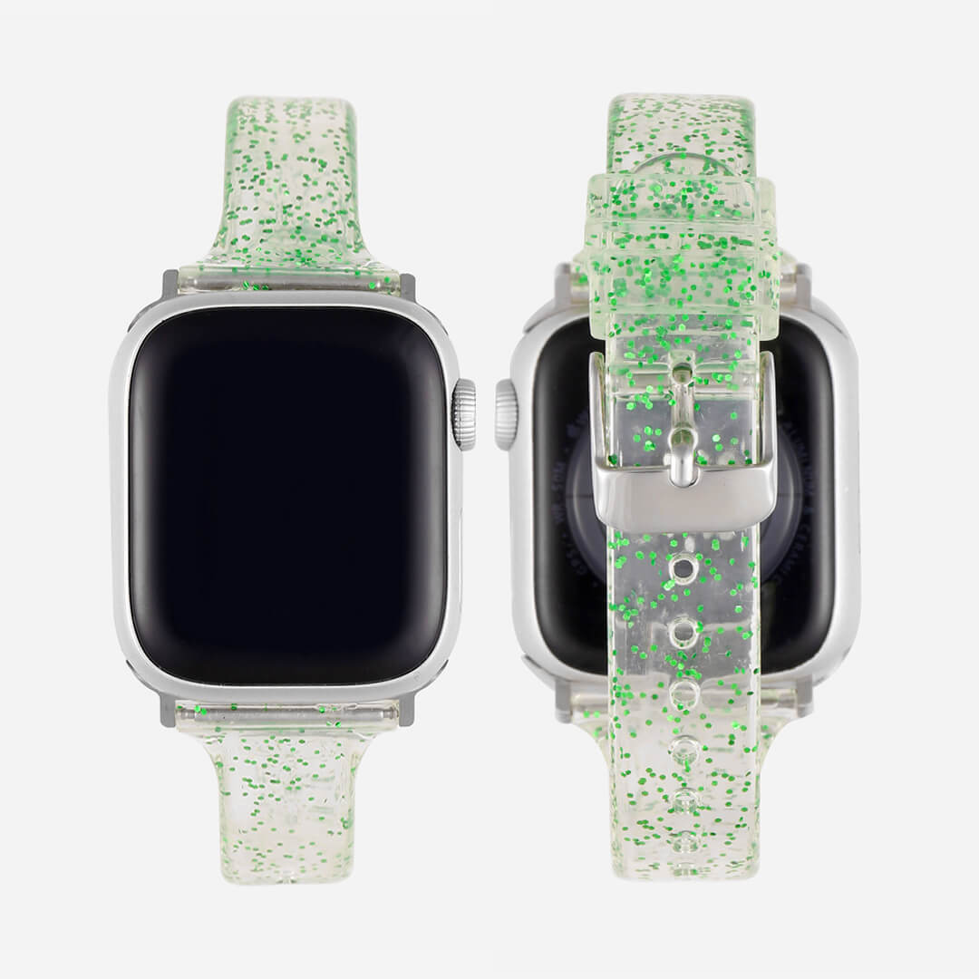 Sydney Glitter Apple Watch Band Peppermint - Main Image