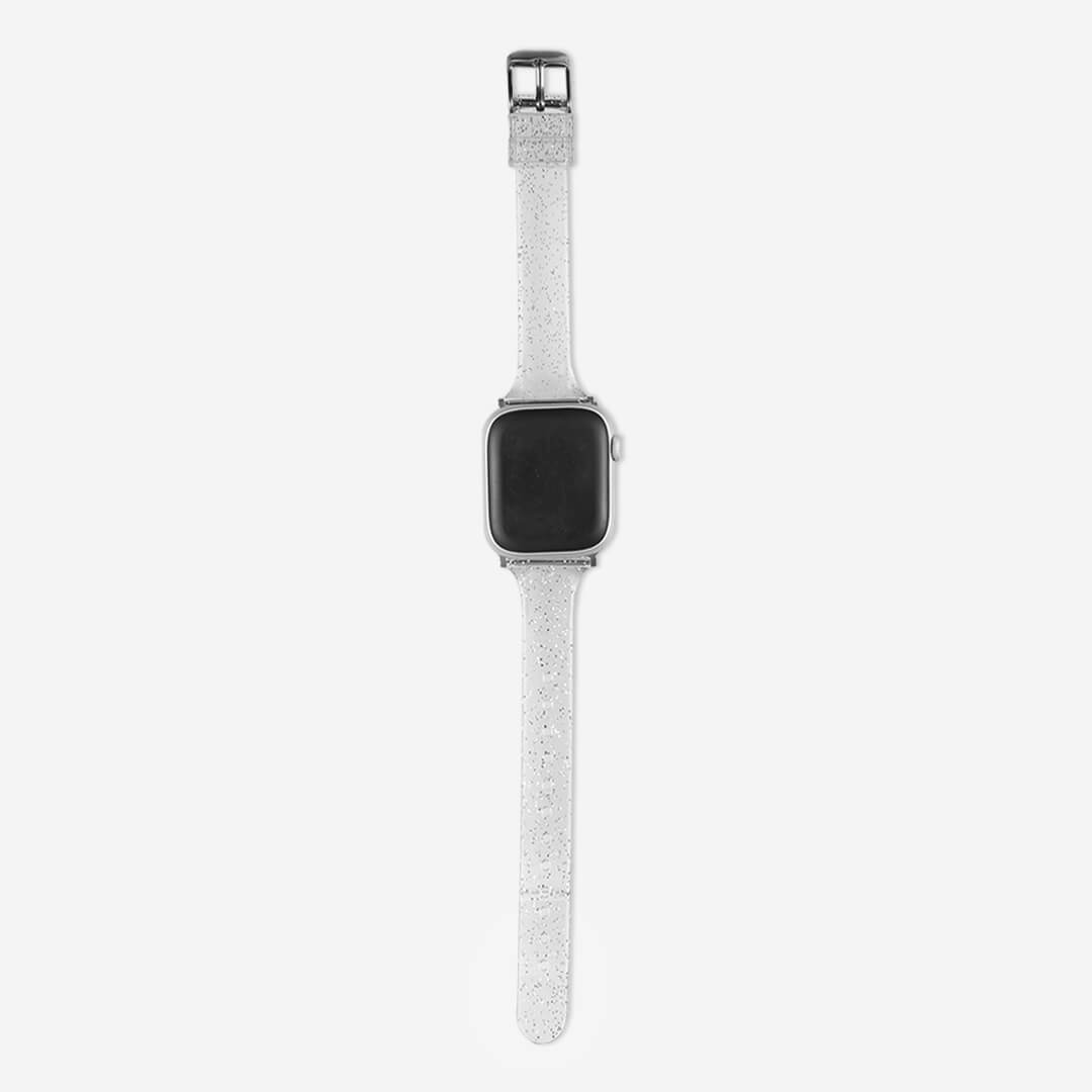 Sydney Glitter Apple Watch Band - Silver