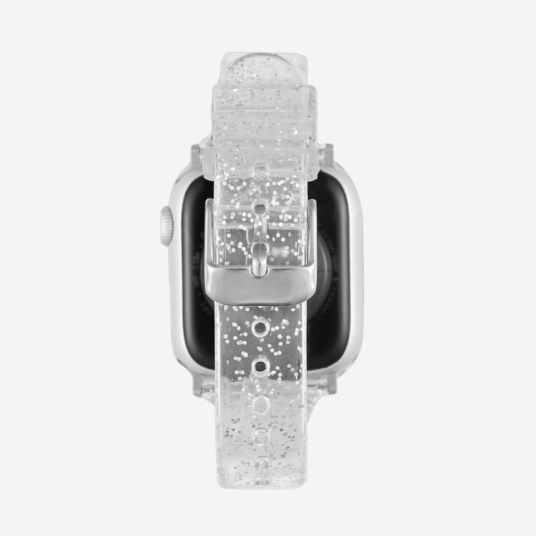 Sydney Glitter Apple Watch Band - Silver