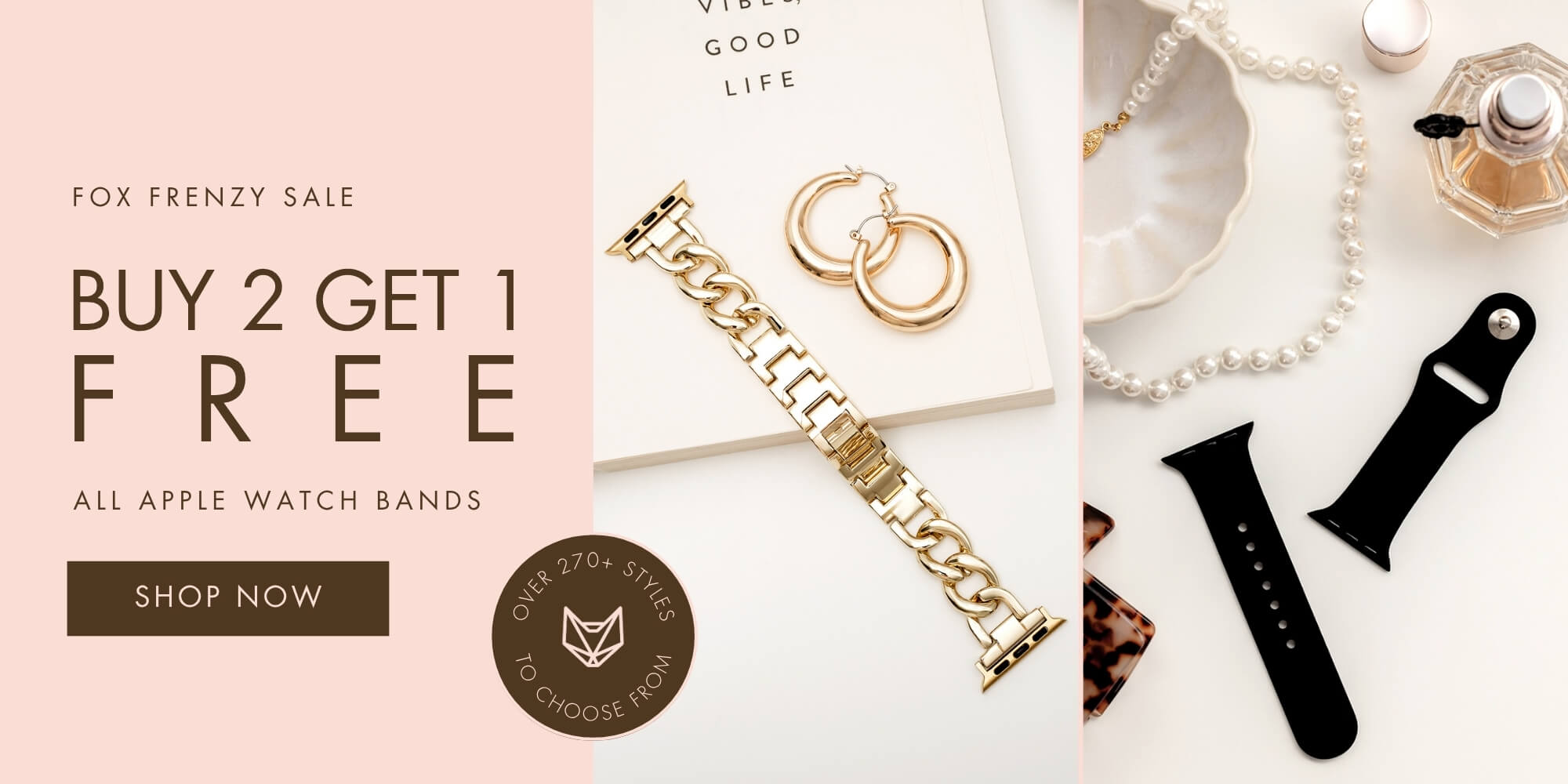 Fox Frenzy Sale | Buy 2 Get 1 Free All Apple Watch Bands {SHOP NOW}