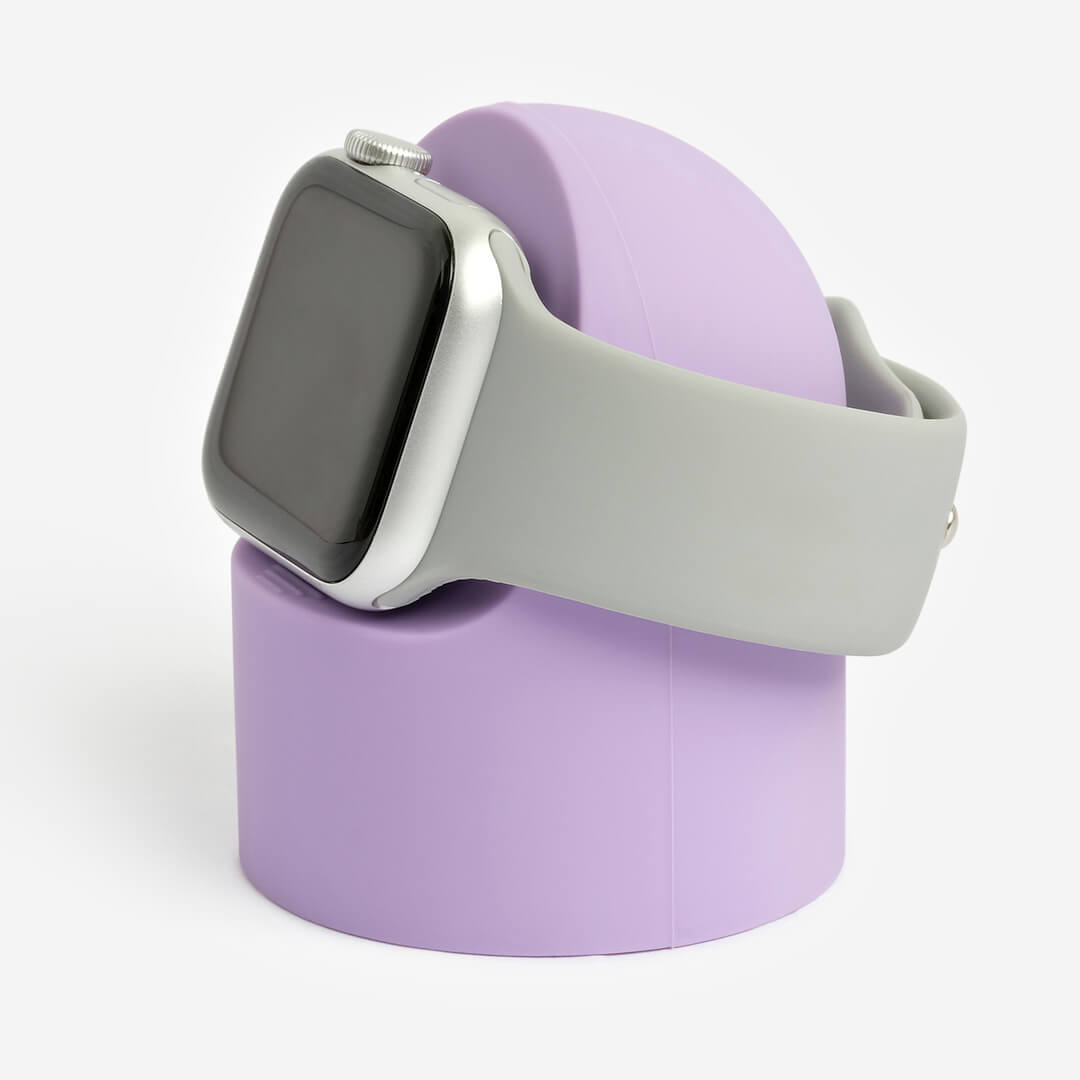 Bubble Silicone Apple Watch Stand - Purple