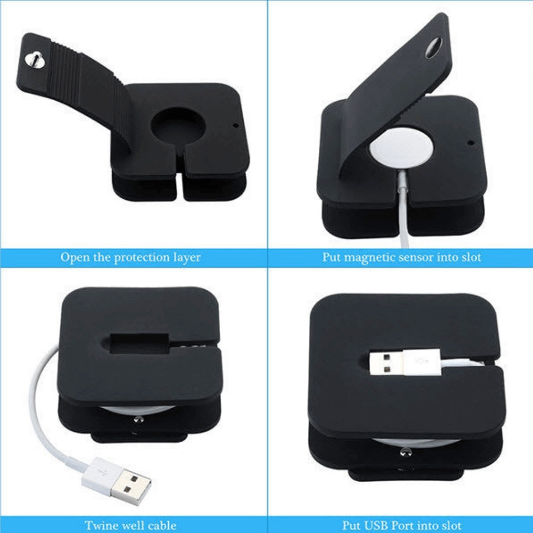 Silicone Apple Watch Travel Charging Case
