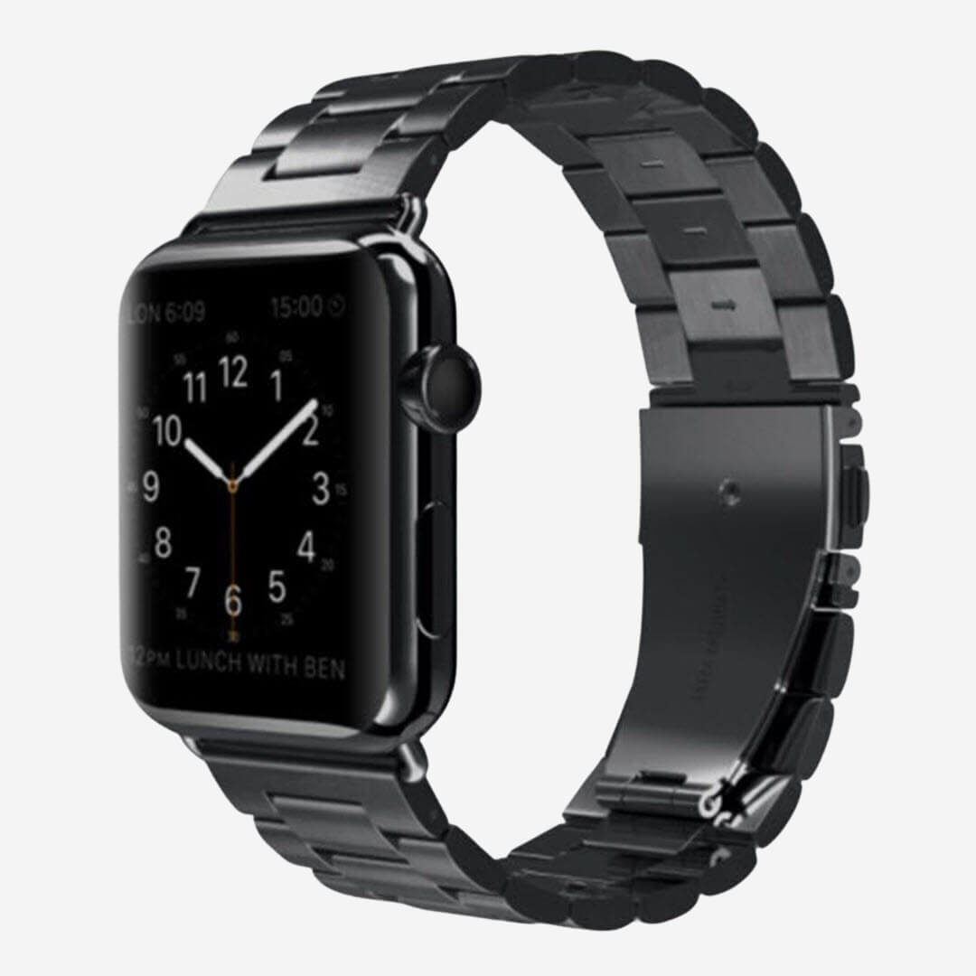 Classic Stainless Steel Apple Watch Band - Space Black